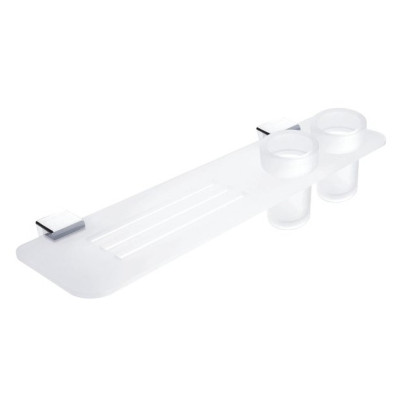 Fürdőszobai polc és dupla fogkefe-kupa IXI NIMCO KIBO Ki X350-58DW-26