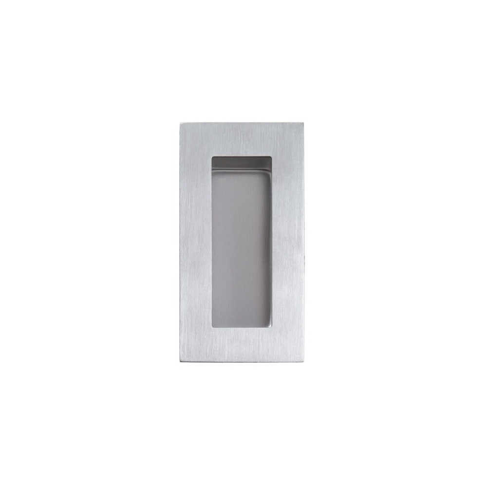 Kagylókilincs tolóajtóhoz szögletes TUPAI 7506 - BN - Szálcsiszolt inox