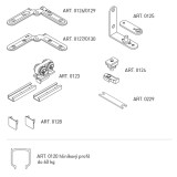 Harmónika ajtó vasalat SISCO SISTEM - FOLDING DOOR (SERIE 100)