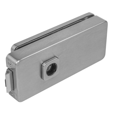 Üvegajtó zár UNIQUE R8 - Szálcsiszolt inox