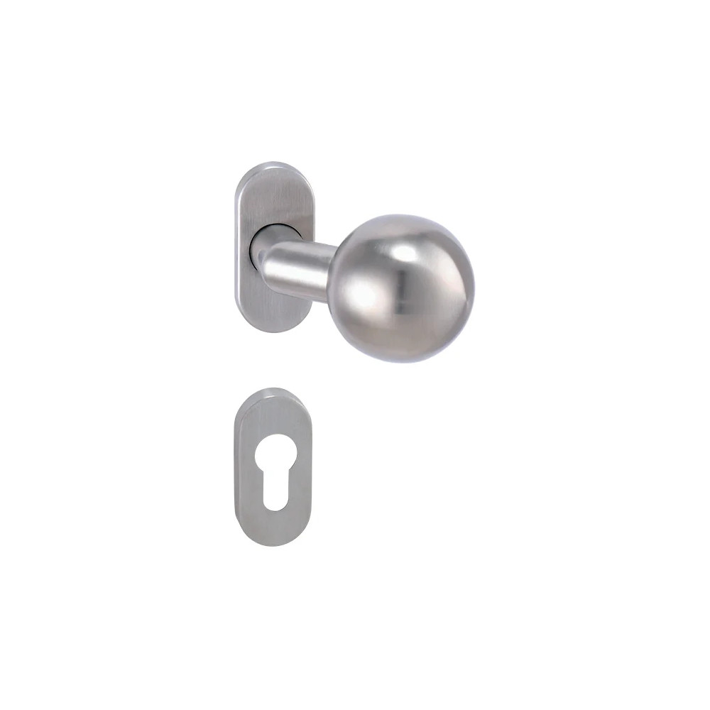 Gömb 55 - UOR - Szálcsiszolt inox