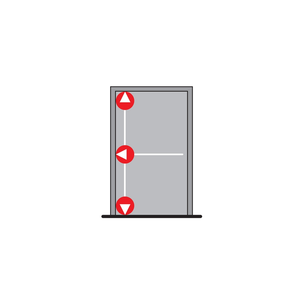 DORMA PHA 2000 Trojbodové vertikálne + horizontálne zaistenie  D1/1B-1H-1D