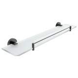 Fürdőszobai polc és kerítéssel NIMCO UNIX BLACK IXI 600 mm