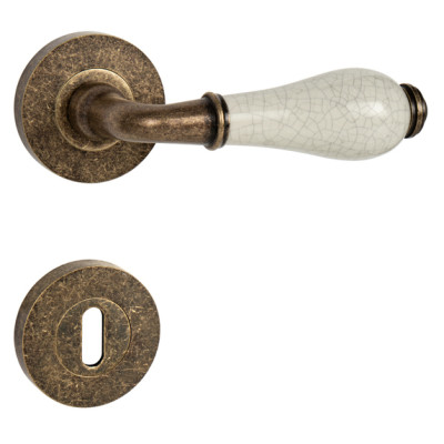 Kilincs MP LEONTINA - R - Antik bronz