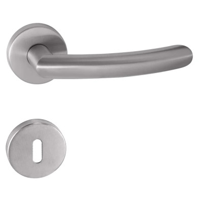 Kilincs TUPAI NERO - R 2233 - Szálcsiszolt inox