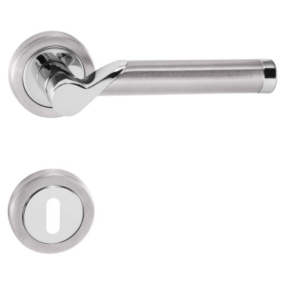 Kilincs TUPAI MARENA - R 794 - Fényes króm / szálcsiszolt inox