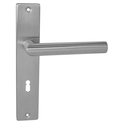 Kilincs MPK FAVORIT - SH - Szálcsiszolt inox (BB - hagyományos kulcslyuk)