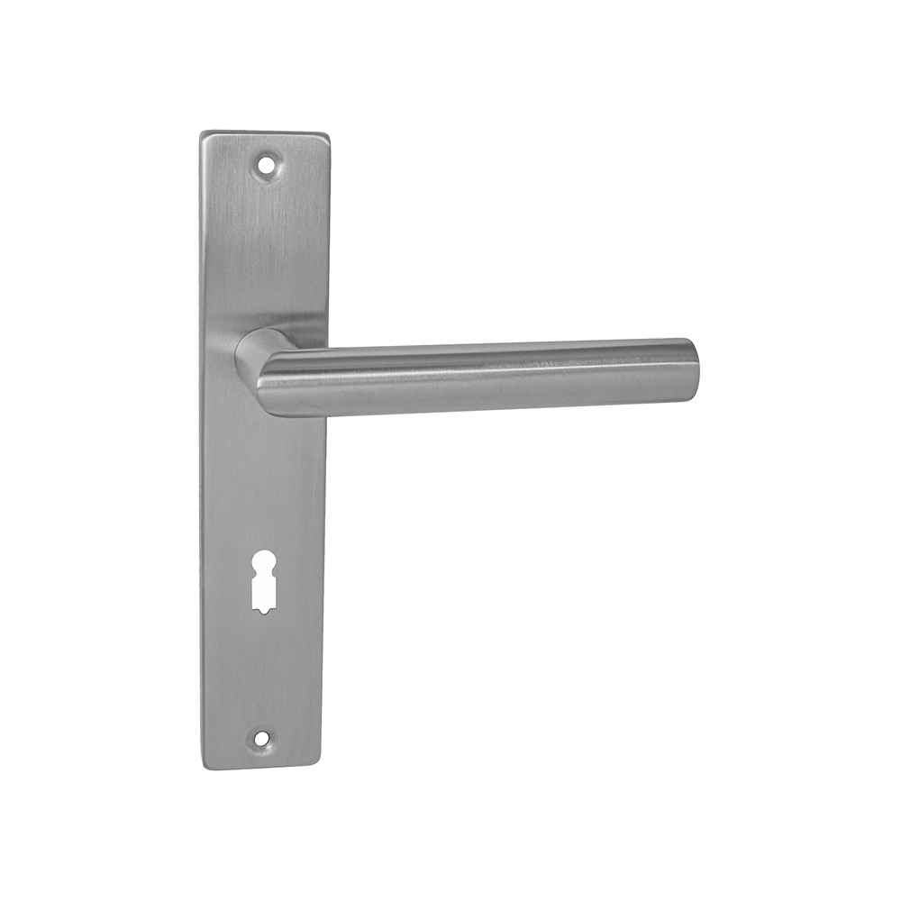 Kilincs MPK FAVORIT - SH - Szálcsiszolt inox (BB - hagyományos kulcslyuk)